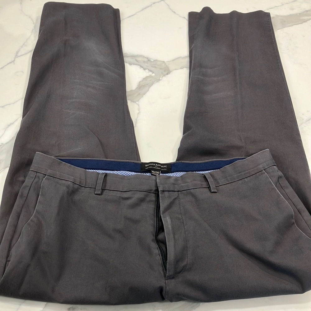 Banana Republic Slim Fit Gray chink pants 35x30